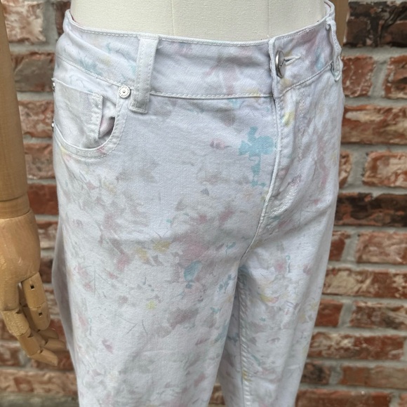 Anthropologie Wandering Watercolor floral print jeans /29 / Excellent condition - Picture 11 of 16